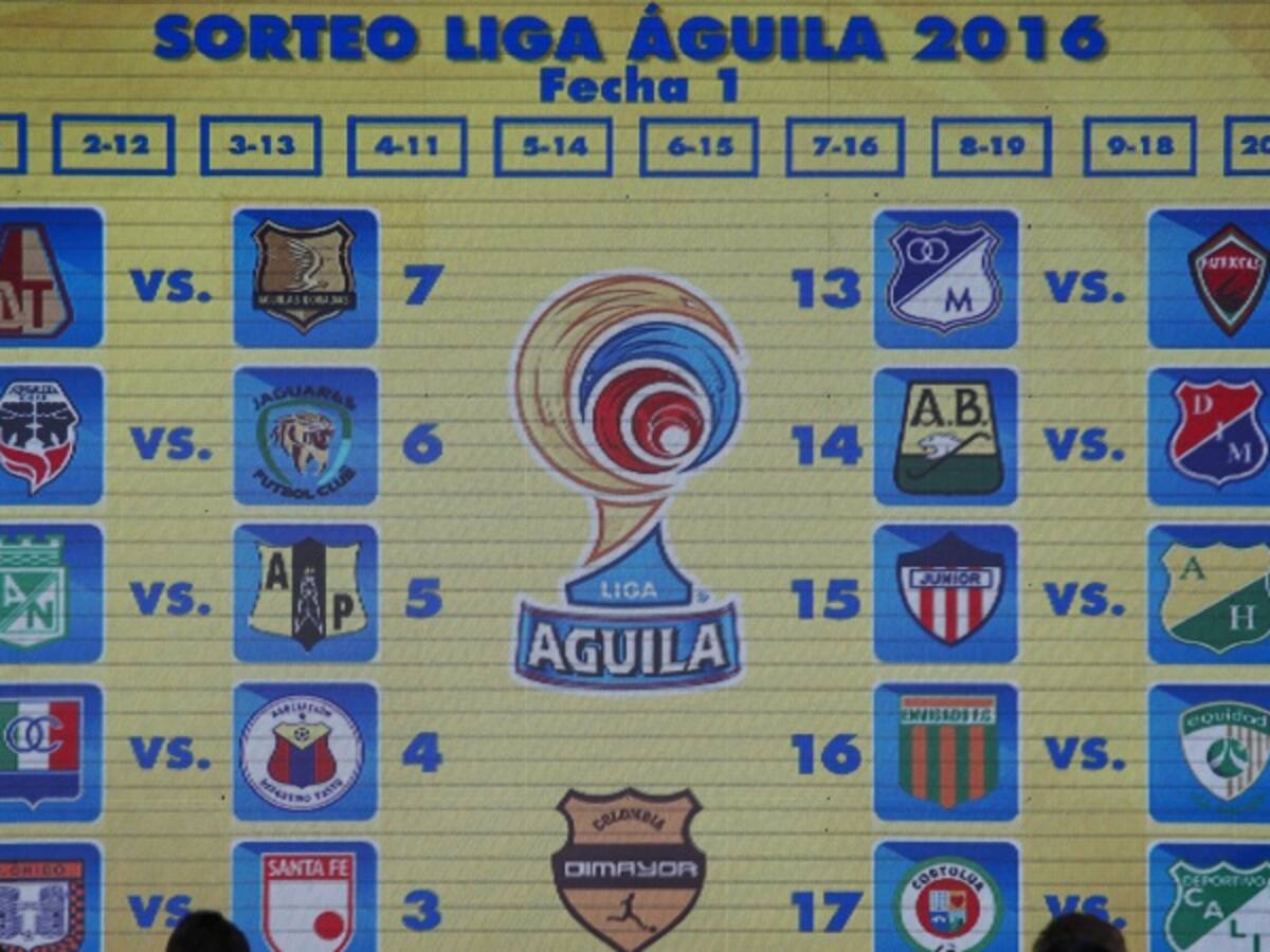 Dimayor definió los horarios para la primera fecha de la Liga Águila 2016 I