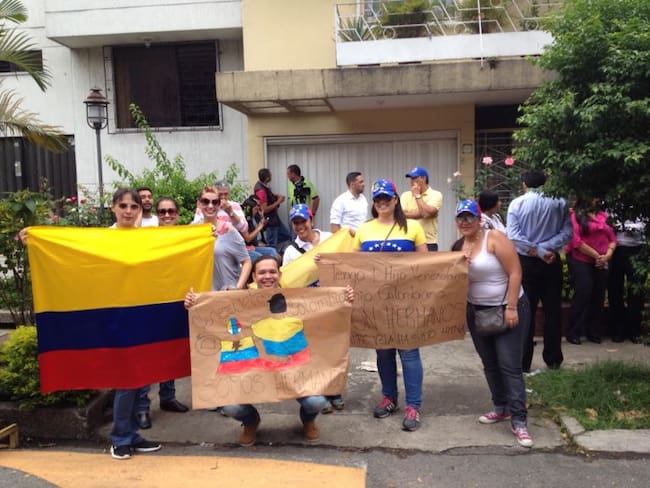 Venezolanos volverán a protestar en Medellín por situación en la frontera