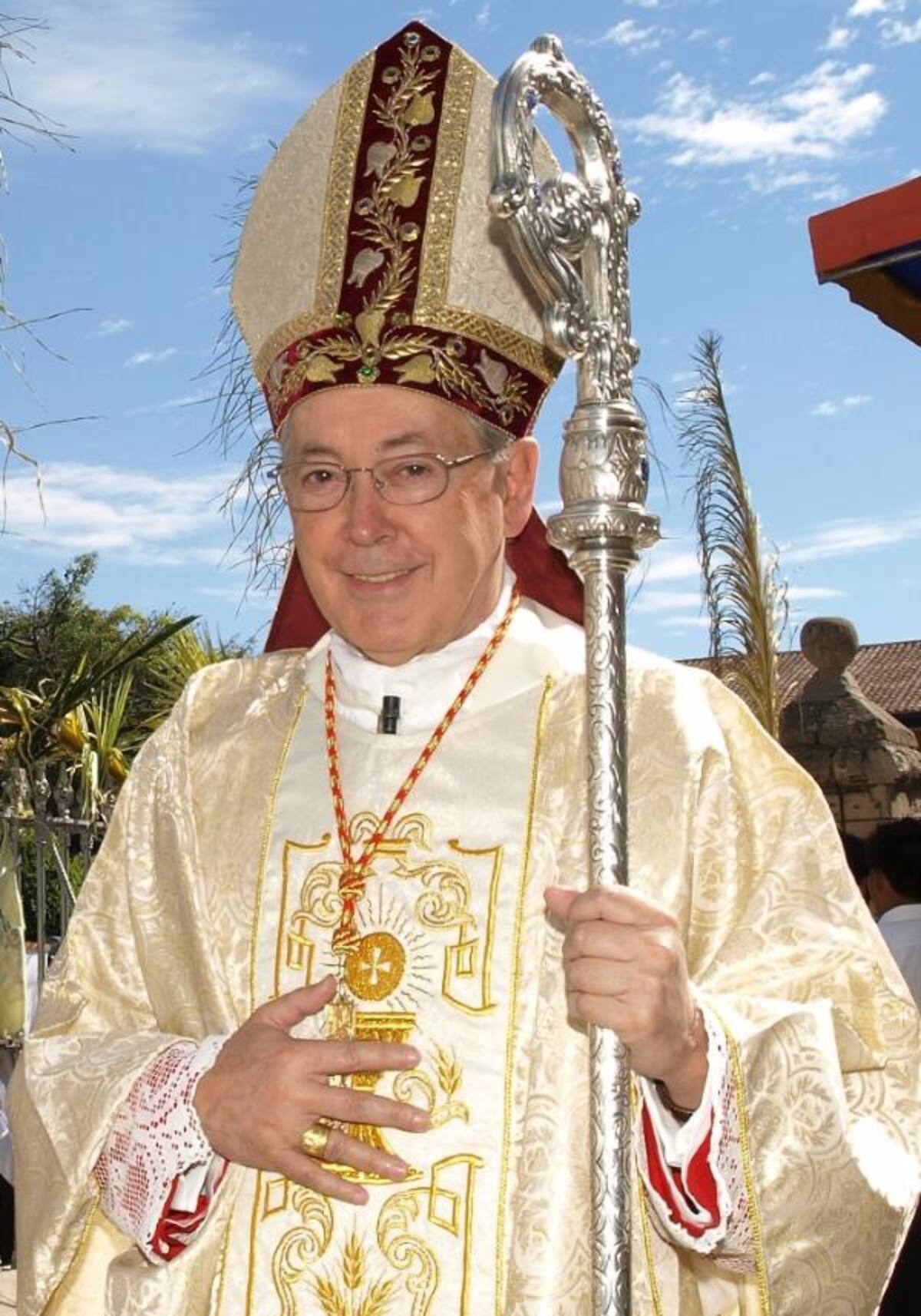 Juan Luis Cipriani Thorne, tiene 69 años, es miembro del Opus Dei. Según el tratamiento oficial de la iglesia, recibe el trato protocolar de Eminentísimo y Reverendísimo Señor Juan Luis Cardenal de la Santa Romana Iglesia Cipriani Thorne, Arzobispo Metropolitano de Lima y Primado del Perú.