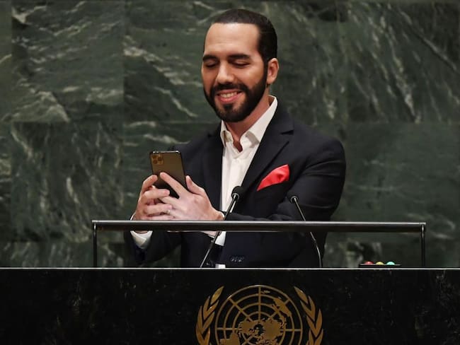 La selfie que hizo el presidente de El Salvador en plena Asamblea de la ONU