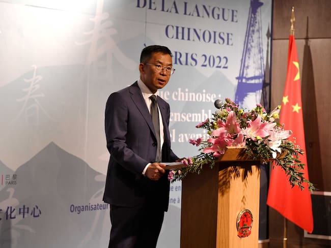 El embajador de China en Francia, Lu Shaye. 
(Foto: Li Yang/China News Service via Getty Images)