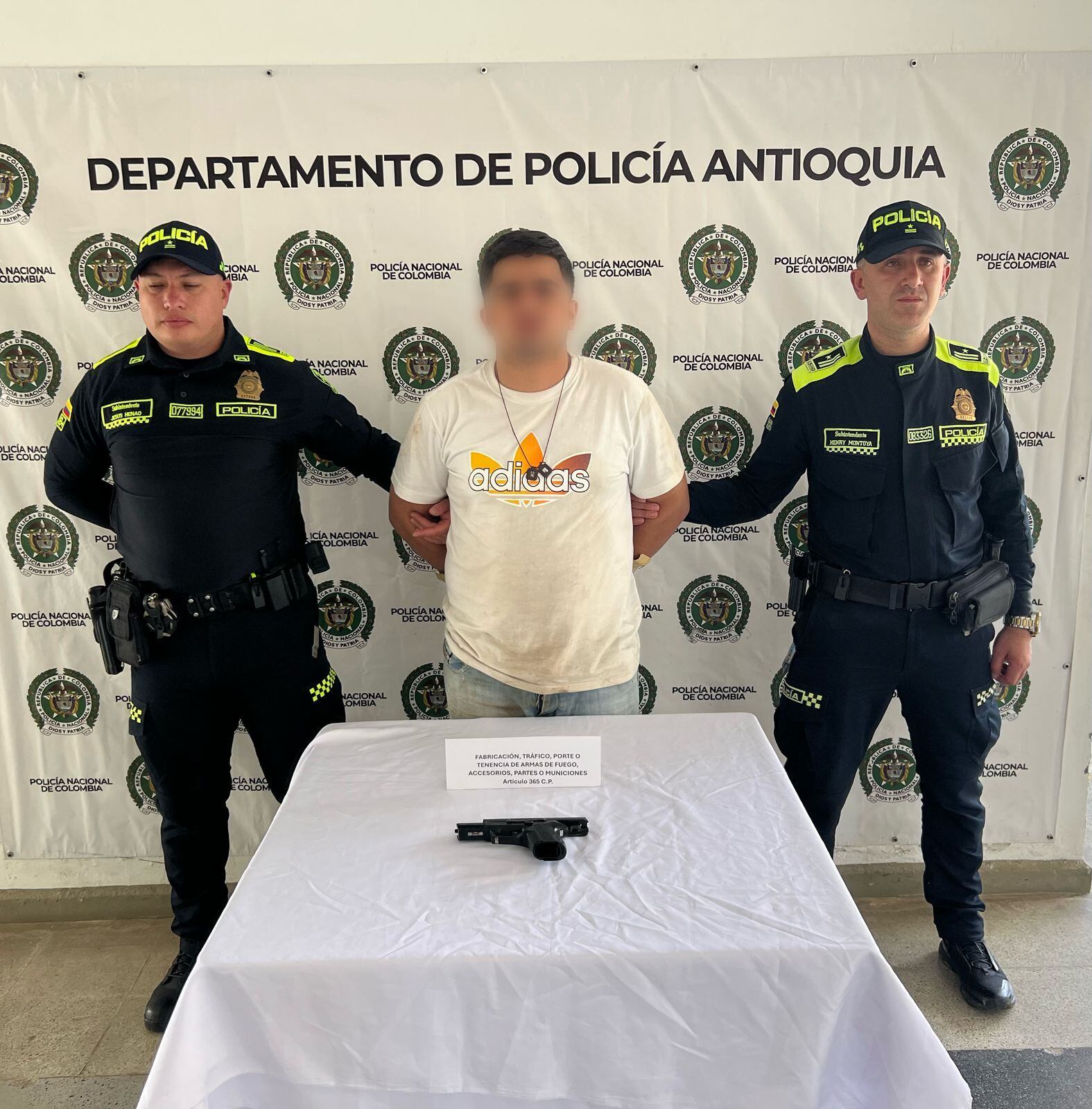 Capturado señalado de herir a dos hombres en Rionegro- foto alcaldía