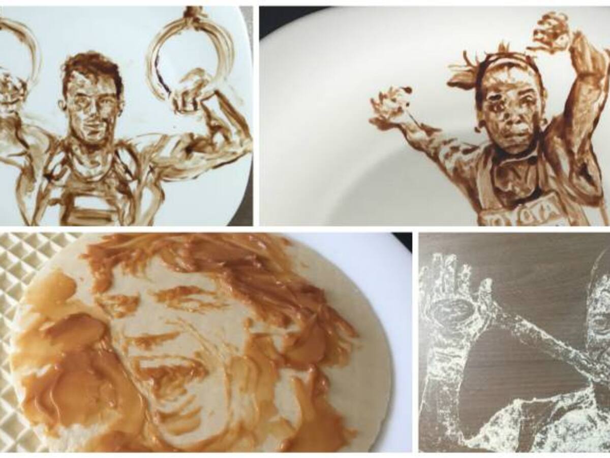 El colombiano que triunfa por sus obras de arte de avena, arequipe y dulces