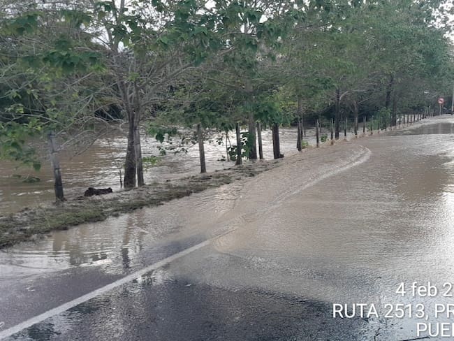 Paso nacional por el puente San Jorge se mantiene restringido por inundaciones en Córdoba. Foto: Ruta al Mar.