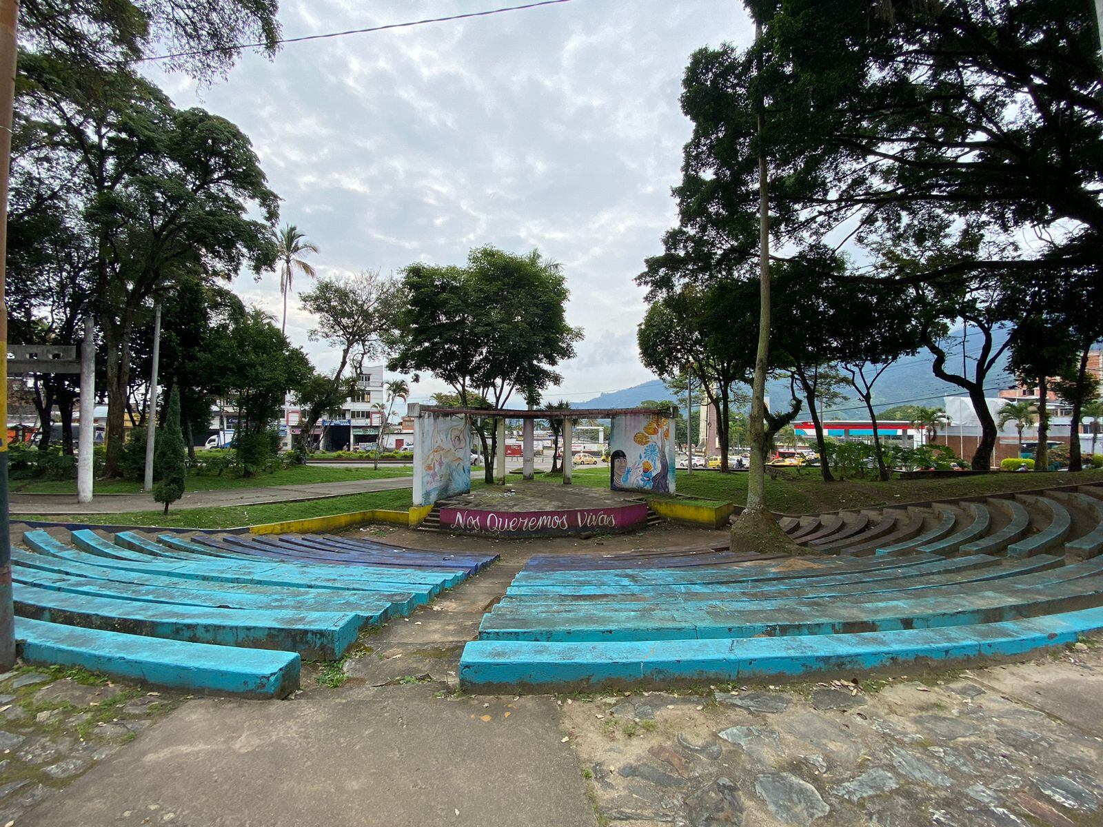 Aspecto actual del parque Andrés López de Galarza en Ibagué