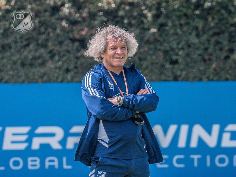 Alberto Gamero, DT de Millonarios / Twitter: @MillosFCOficial.