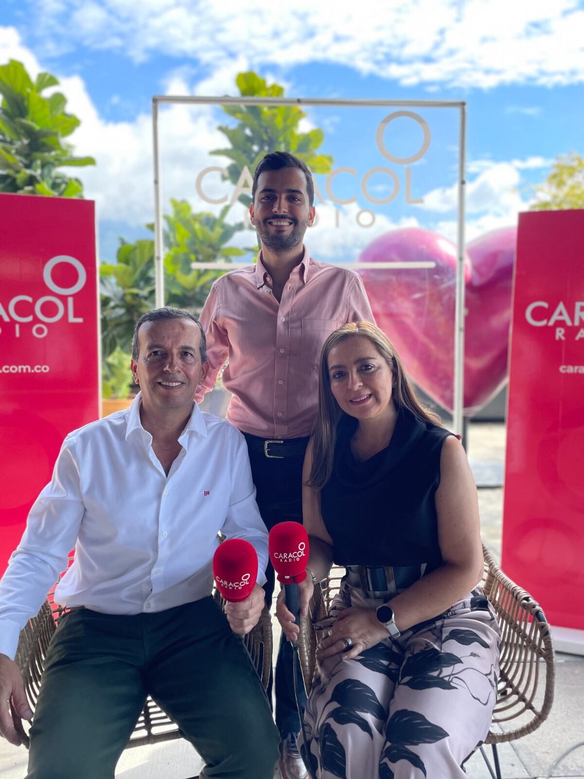 Rodrigo Fajardo, Olga Ríos y Daniel Fajardo, líderes de la constructora Proyectamos y Edificamos