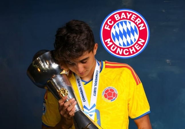 Samuel Martínez, jugador de la Selección Colombia Sub-17 y de Atlético Nacional / Foto tomada: Conmebol Torneos