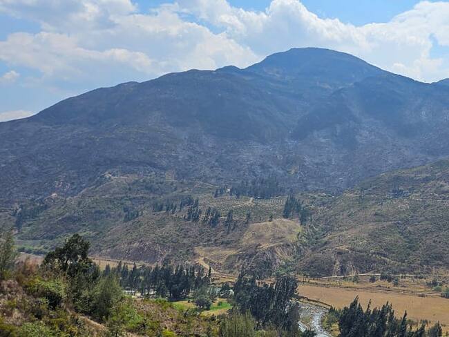 Más de 500 hectáreas se quemaron en Vereda Modecá del municipio de Corrales.