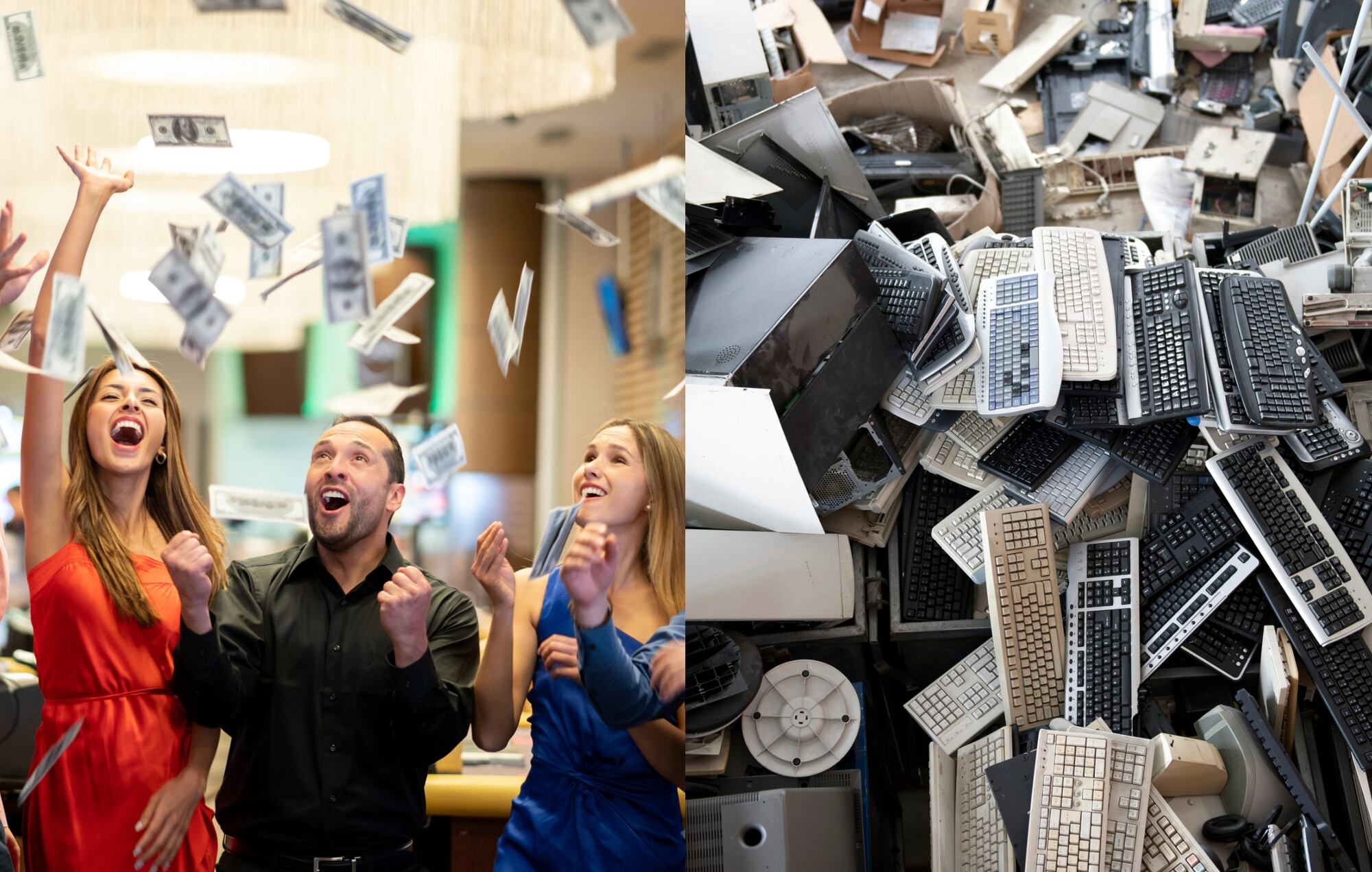 Imagen de referencia de computadores reciclados - Getty Images