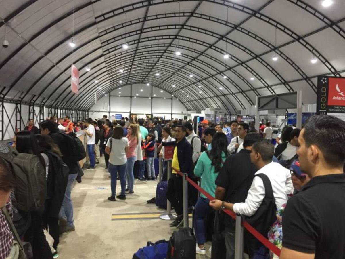 Cancelación de vuelos afectan a 300 pasajeros en el Cortissoz