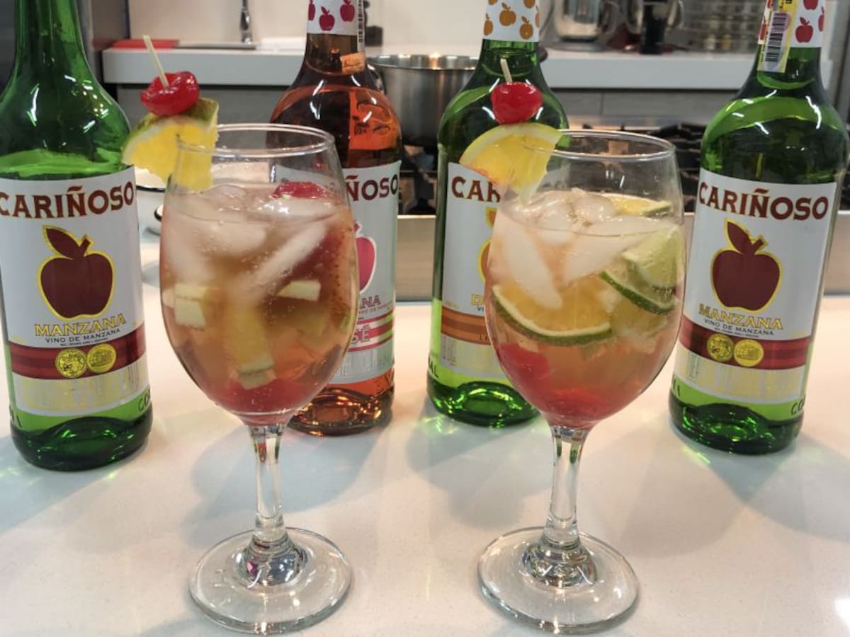 Coctel de fiesta con Vino Cariñoso de Manzana