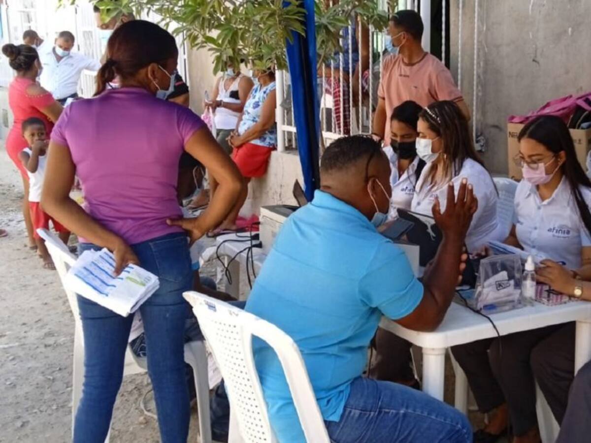 Afinia lidera jornadas de atención en el barrio Boston de Cartagena
