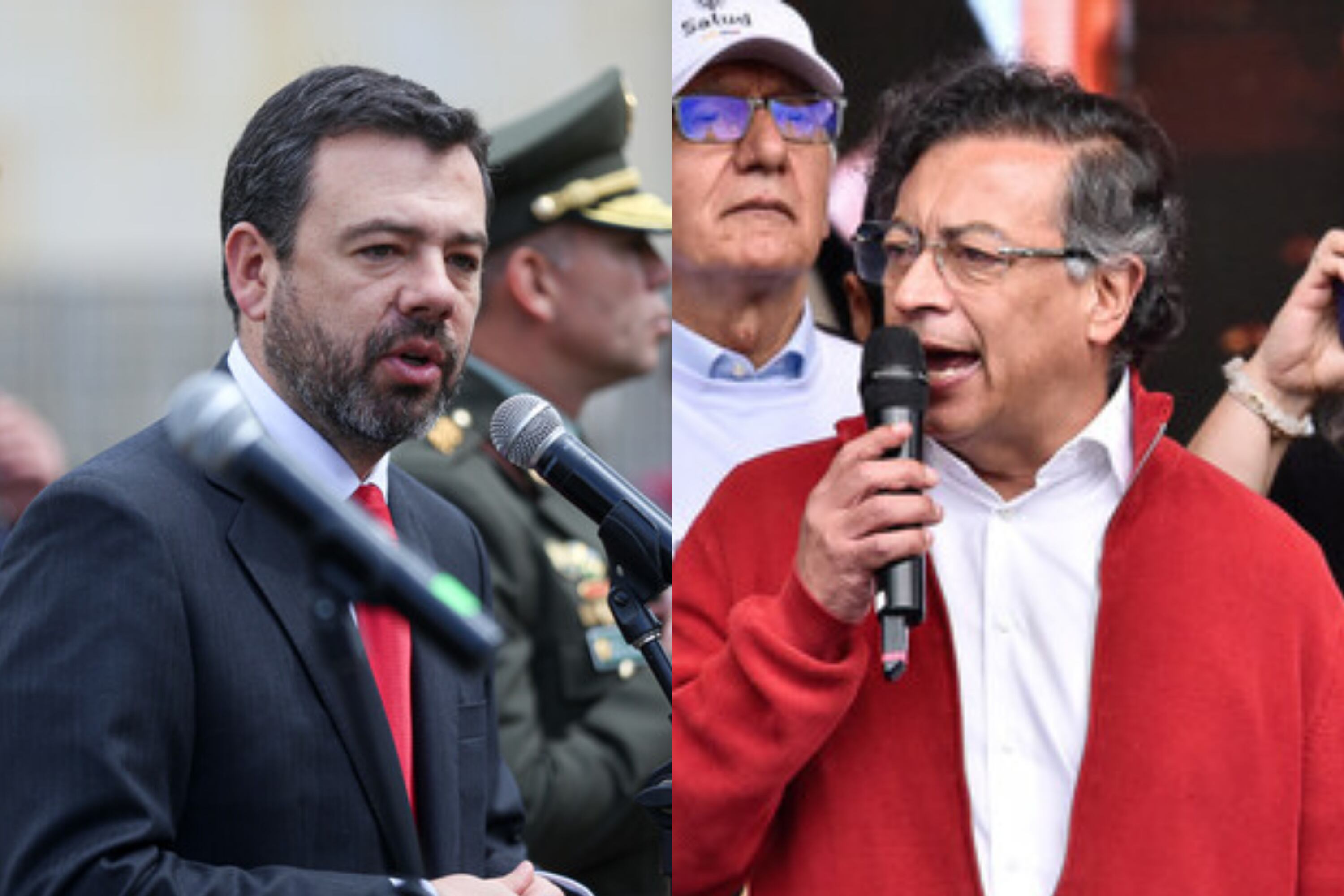 Carlos Fernando Galán y Gustavo Petro. Foto: (Colprensa - Lina Gasca) / (Colprensa - Cristian Bayona).