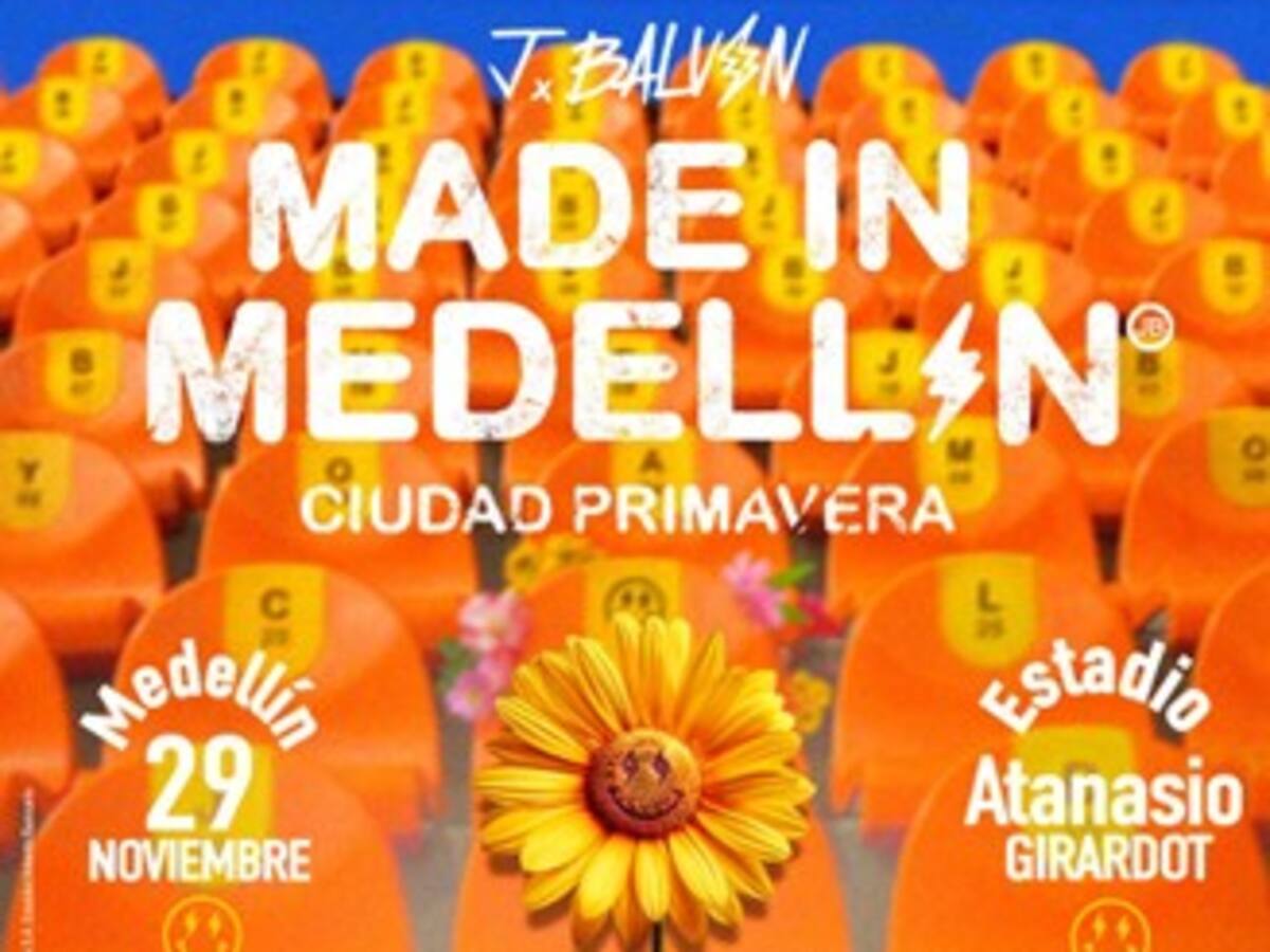 J Balvin anuncia su concierto “Made in Medellín” el reencuentro con su tierra natal