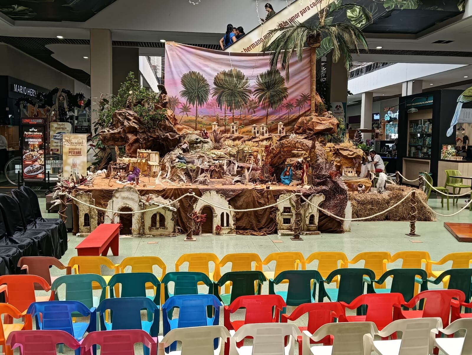 Hermoso pesebre en el centro comercial Portal del Quindío en Armenia. Foto Adrián Trejos