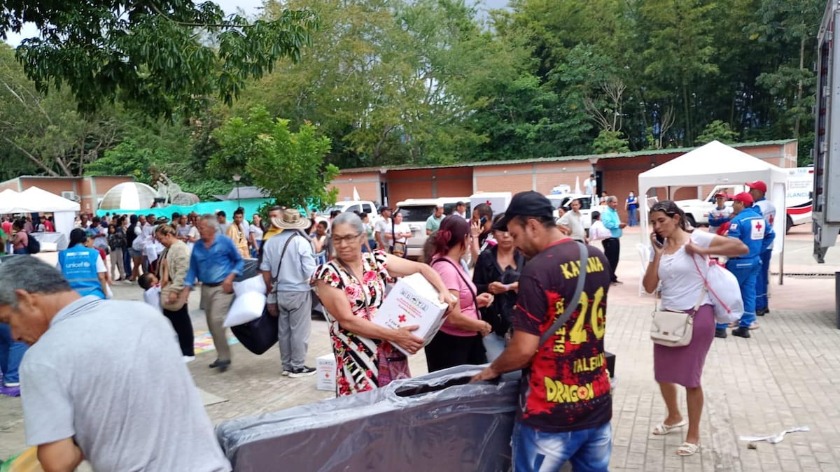 Cientos de personas han llegado a Ocaña tras bombardeos en el Catatumbo