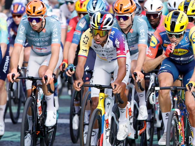 Egan Bernal, ciclista colombiano del Ineos. (Photo by Jean Catuffe/Getty Images)