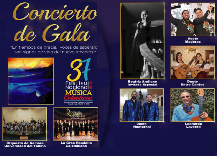 En la apertura del Concierto de lanzamiento del festival y en homenaje al compositor tolimense Fulgencio García, se estrenará la obra por encargo titulada "UNAREFULGENTE GATA GOLOSA",