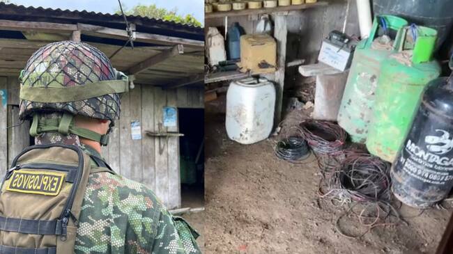 Ejército desmanteló una de las principales fábricas de explosivos de las disidencias en el Cauca