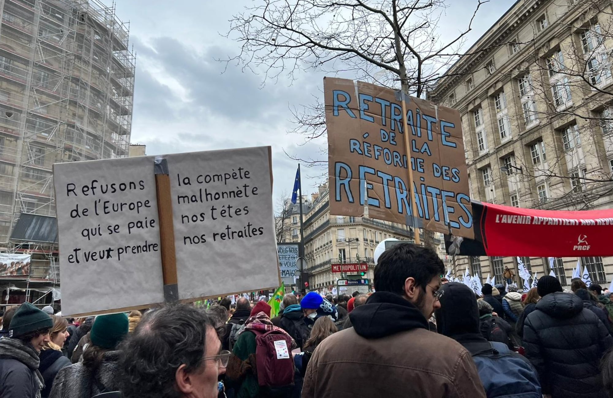 Movilización en Francia por reforma pensional | W RADIO