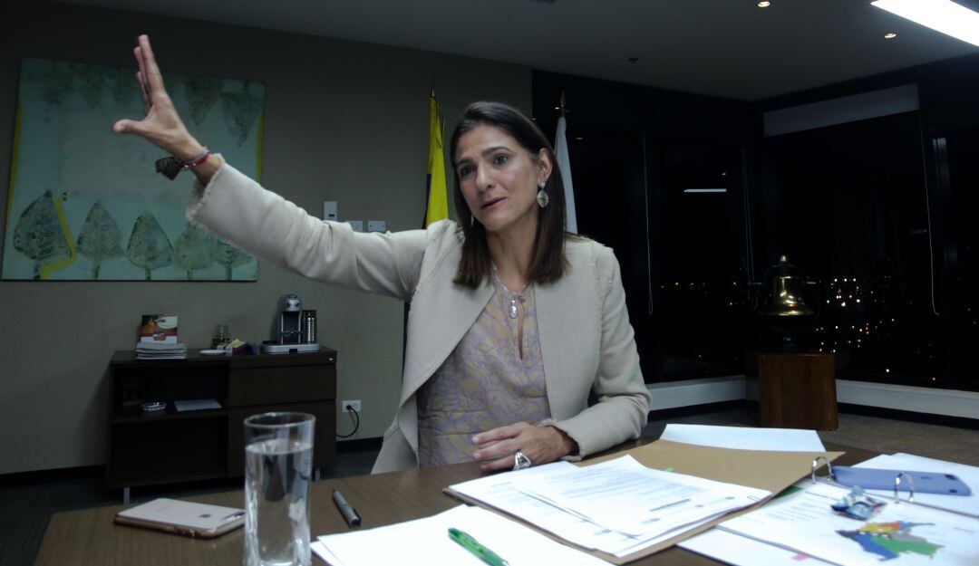 Ministra de Transporte, Ángela María Orozco