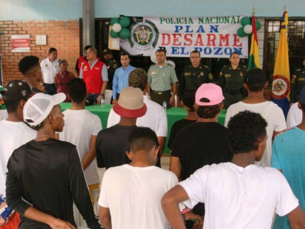 Policía de Cartagena realiza “plan desarme” en el suroriente de la ciudad