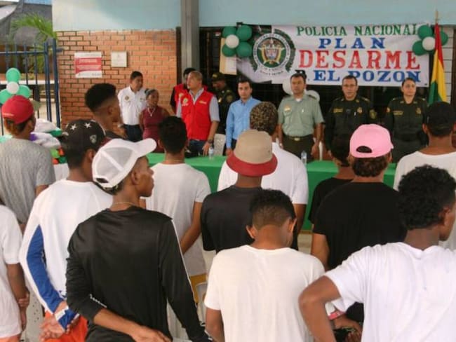 Policía de Cartagena realiza “plan desarme” en el suroriente de la ciudad
