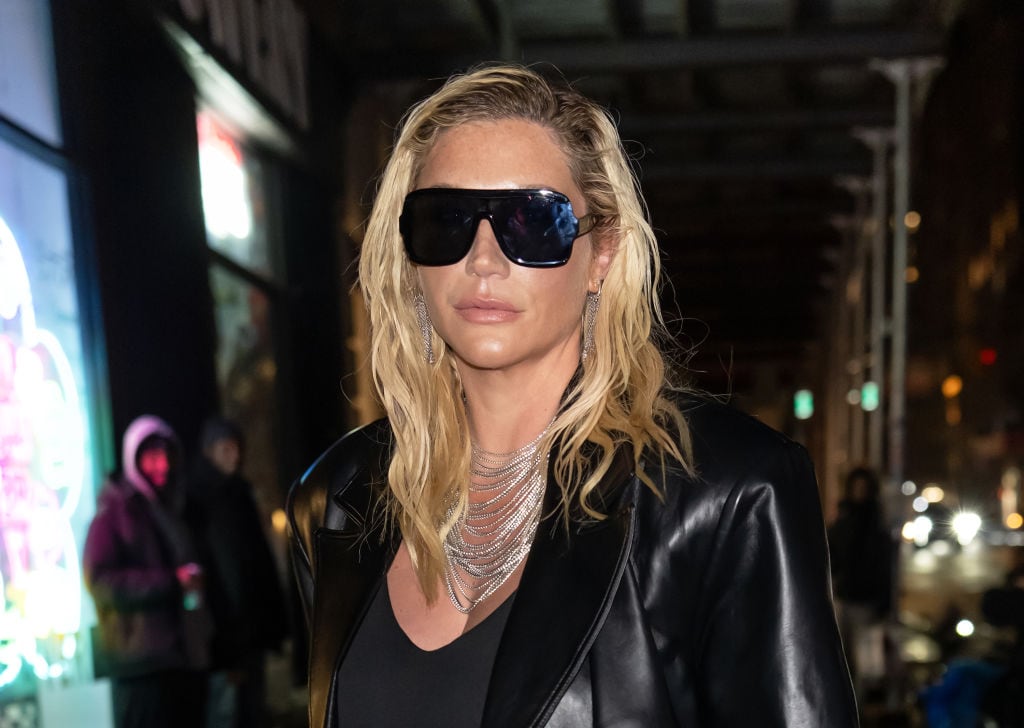 NEW YORK, NEW YORK - FEBRUARY 06: Singer-songwriter Kesha is seen arriving to the YSL Beauty Candy Club pop-up experience celebrating the viral Candy Glaze Lip Gloss Stick on February 06, 2025 in New York City. (Photo by Gilbert Carrasquillo/GC Images)
