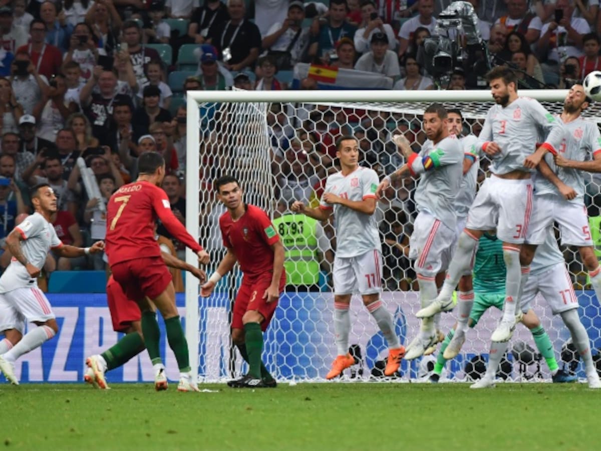 Las mejores imágenes del emocionante empate entre España y Portugal