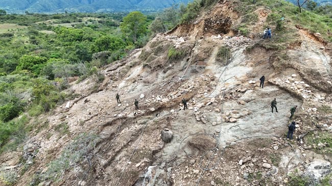 Operación en Hobo frenó minería ilegal y evitó grave daño ambiental. Foto Novena Brigada