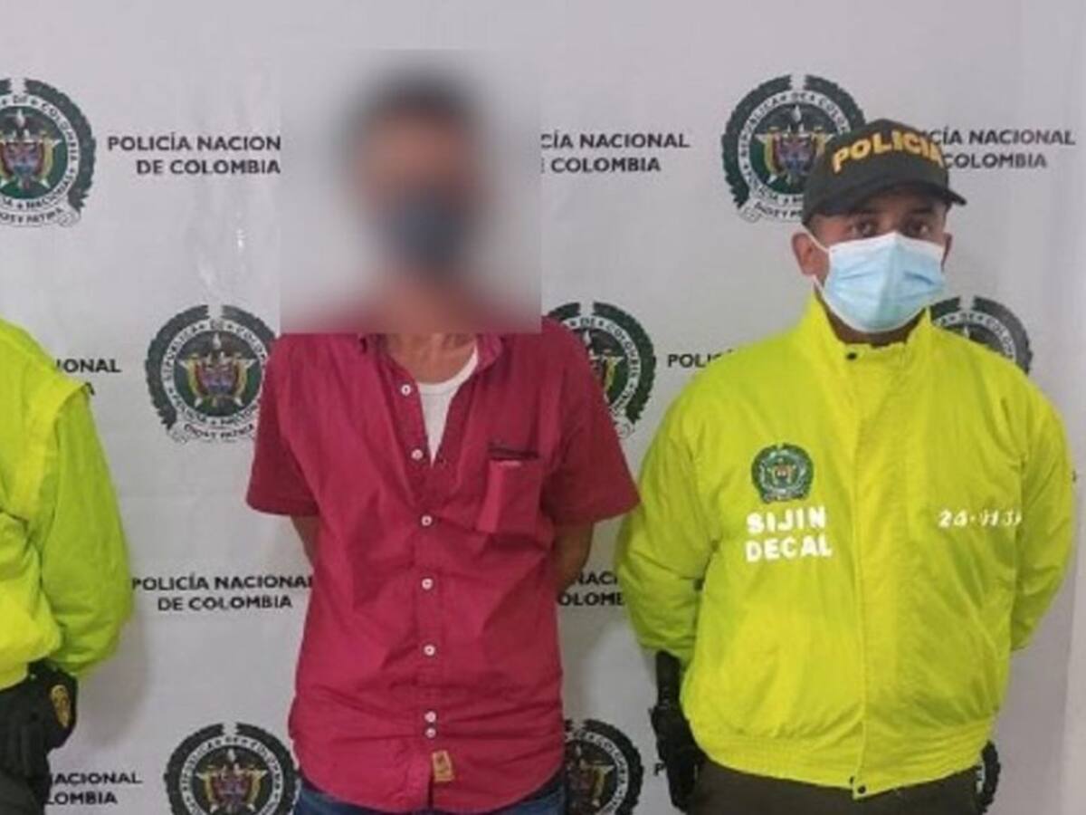 Al parecer por haber causado una muerte, fue capturado en Caldas