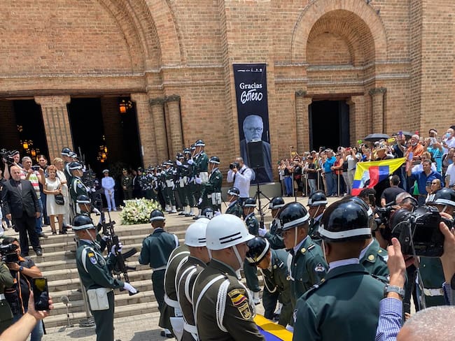 Último adiós al maestro Fernando Botero en Medellín: con una misa homenajearon su legado