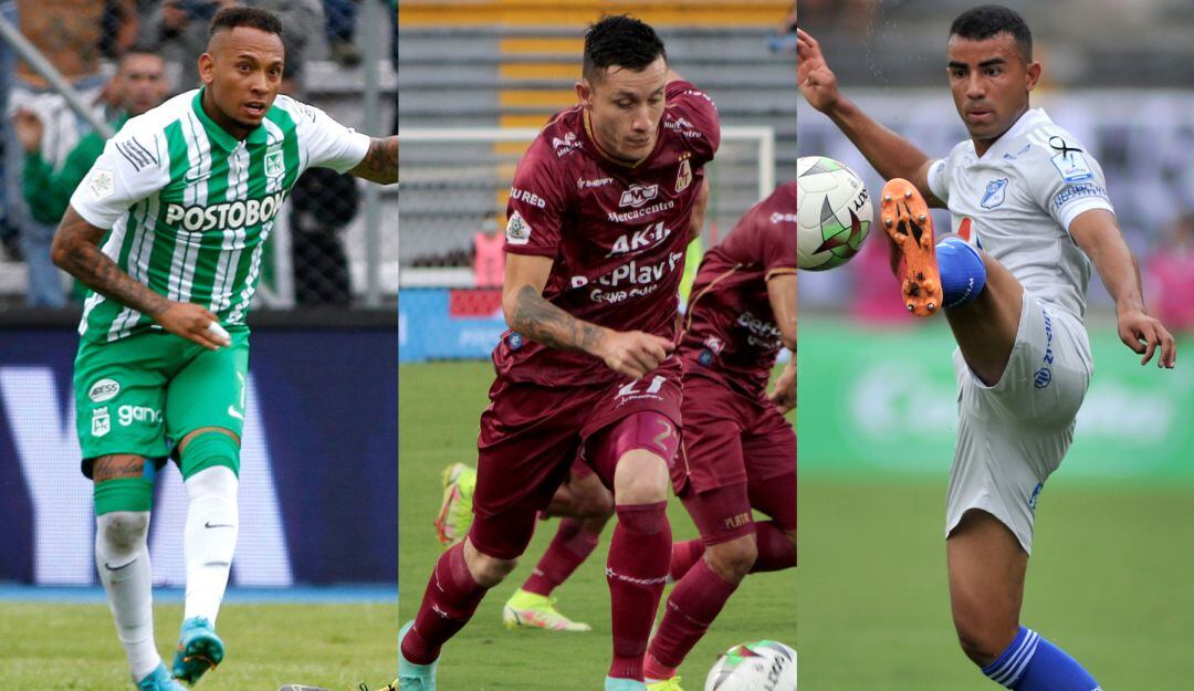 Atlético Nacional, Deportes Tolima y Millonarios