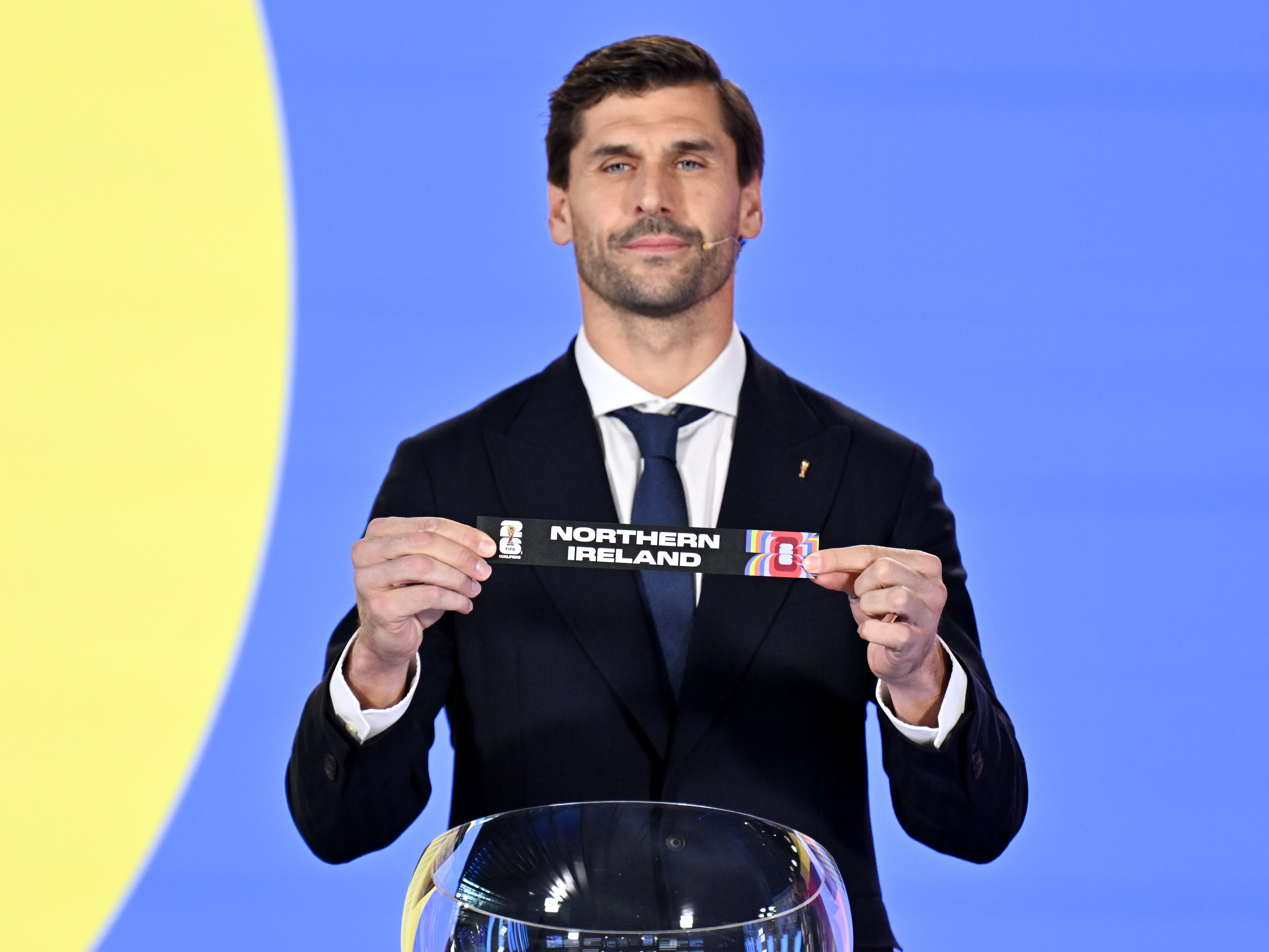 Fernando Llorente durante el sorteo de las Eliminatorias Europeas al Mundial 2026. (Photo by Harold Cunningham - FIFA/FIFA via Getty Images)