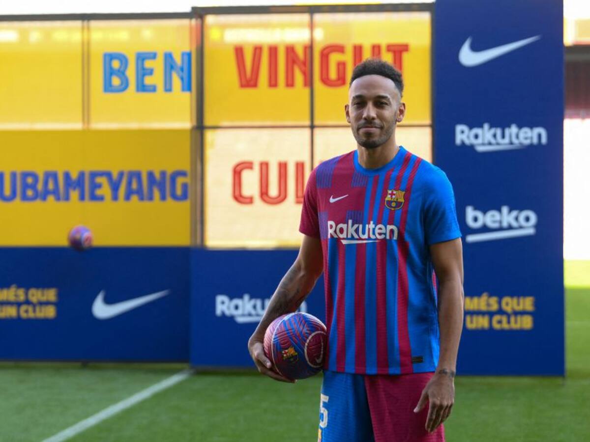 Las primeras palabras de Aubameyang en el Barça: "Espero estar muchos años"