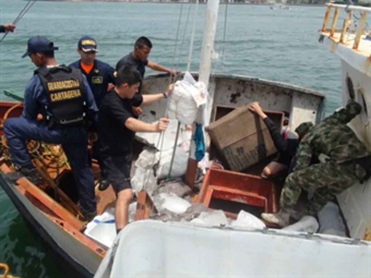 Pesquero que salió de Cartagena transportaba más de 300 kilos de coca