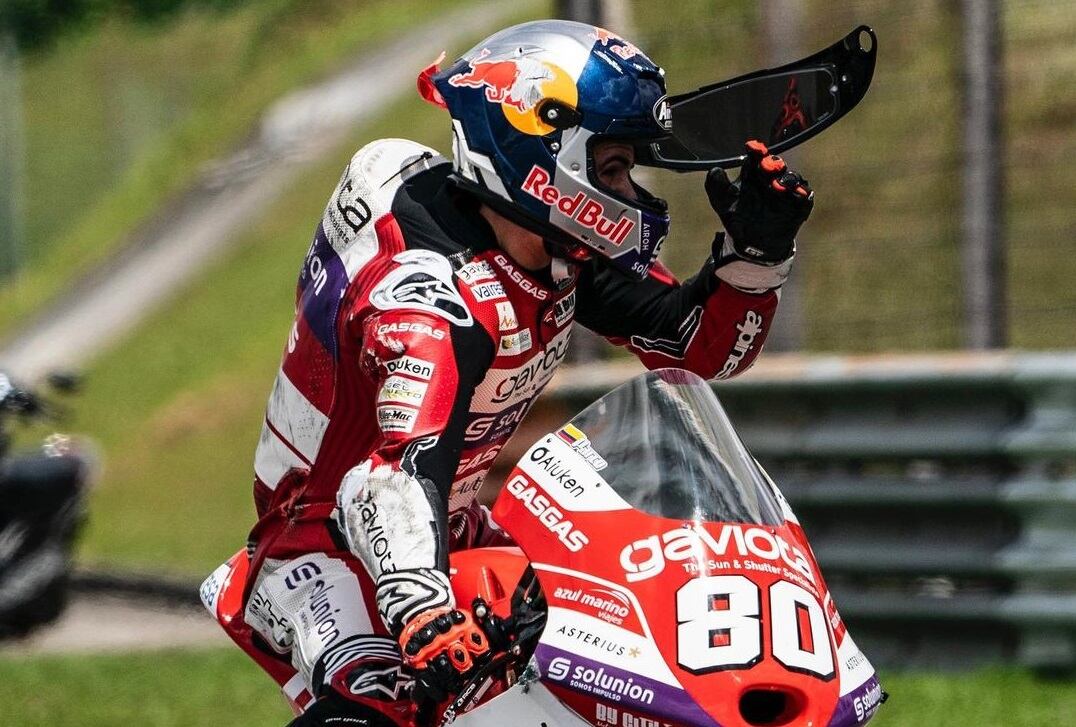 David Alonso posterior al accidente en el Gran Premio de Malasia | Foto: David Alonso (Instagram)