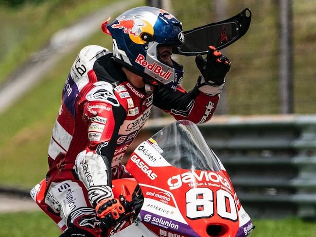 David Alonso posterior al accidente en el Gran Premio de Malasia | Foto: David Alonso (Instagram)
