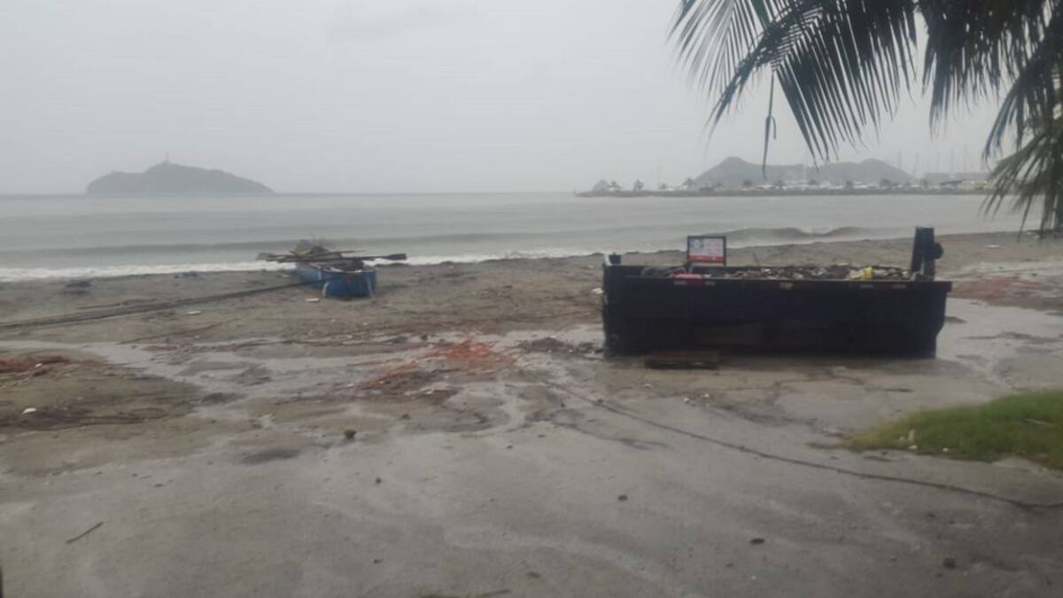 Cierran playas de Santa Marta por el paso de la tormenta tropical Iota