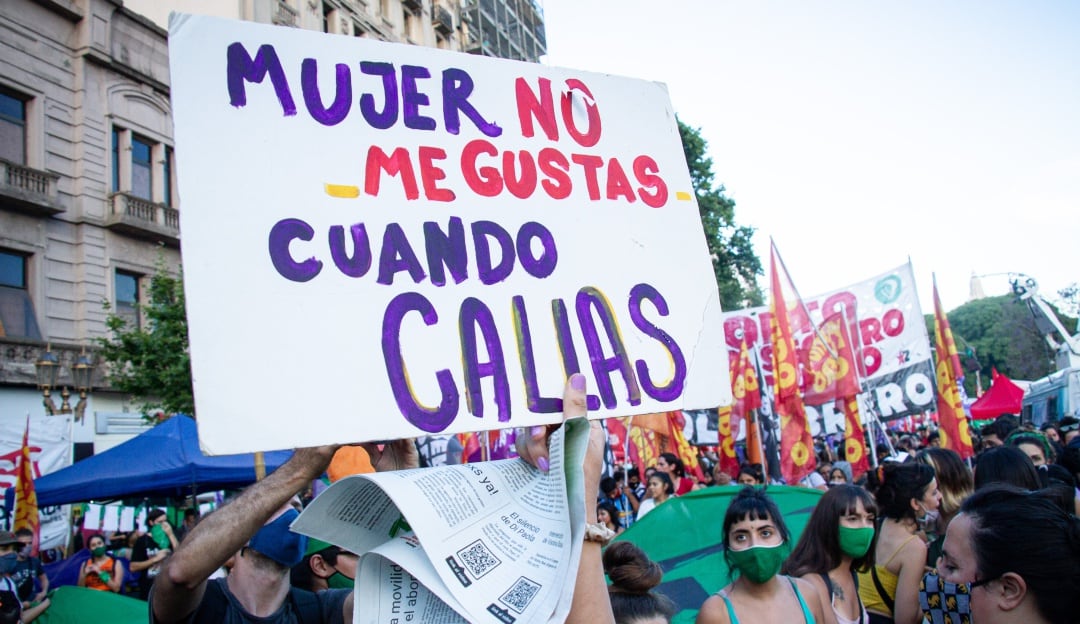 Foto de referencia, movilizaciones feministas en Argentina