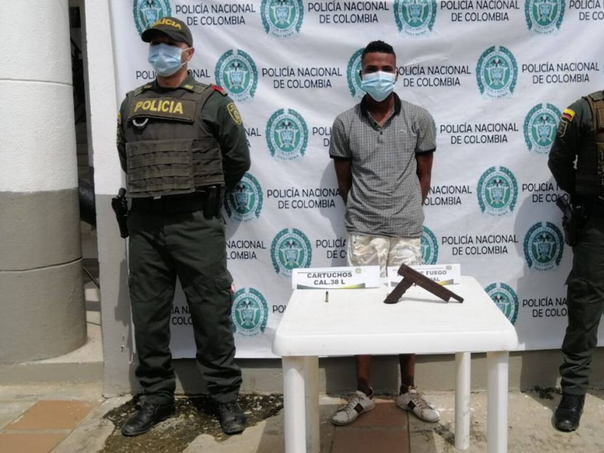 Capturaron a joven con un arma de fuego artesanal en María La Baja, Bolívar