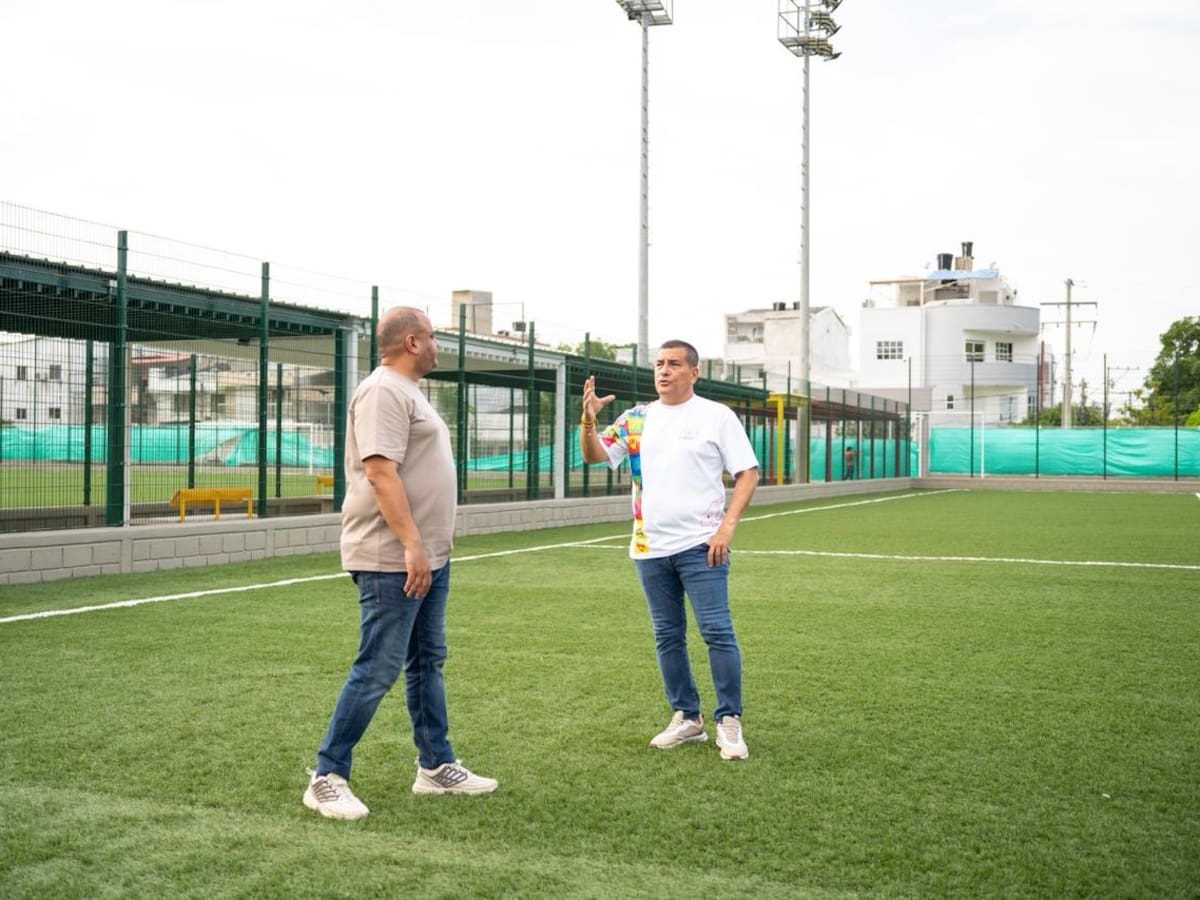 Reabren el Templo del Fútbol Menor en Alameda La Victoria como regalo en el cumpleaños de Cartagena