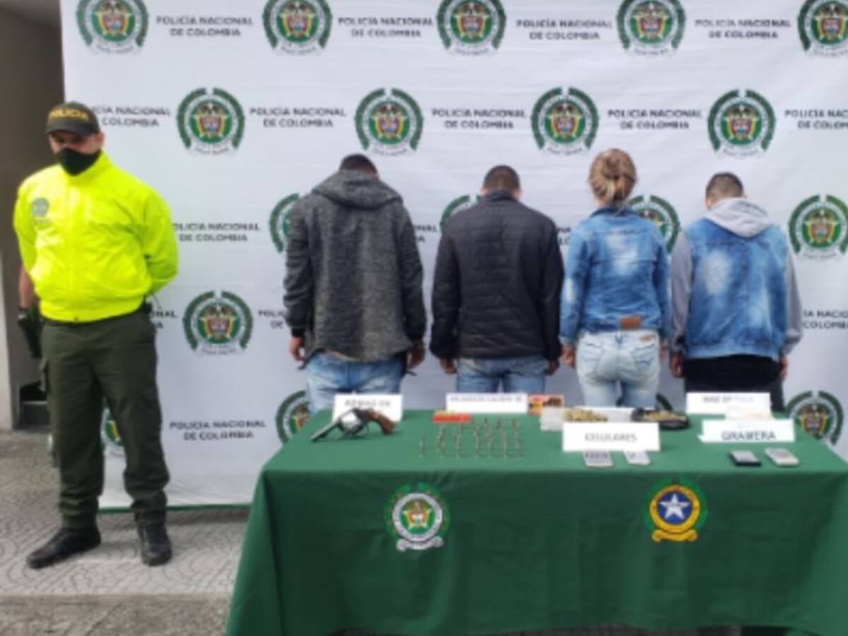 Capturadas cuatro personas en la comuna 5 de Manizales
