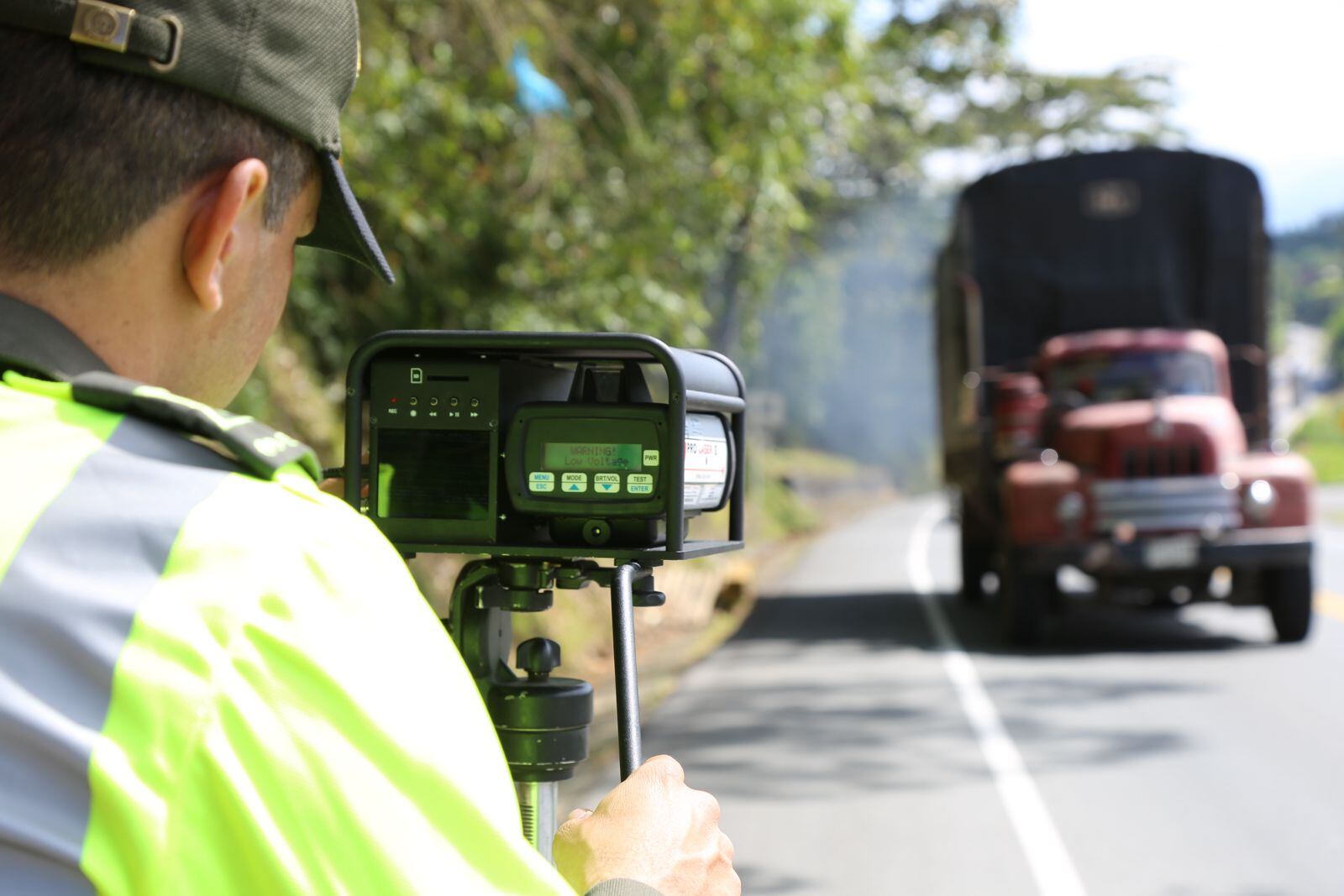 Controles de movilidad en las vías de Caldas - Fotografía: Policía departamental.