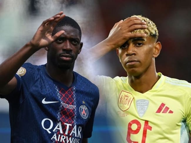 Ousmane Dembélé y Lamine Yamal / Composición: Caracol Radio