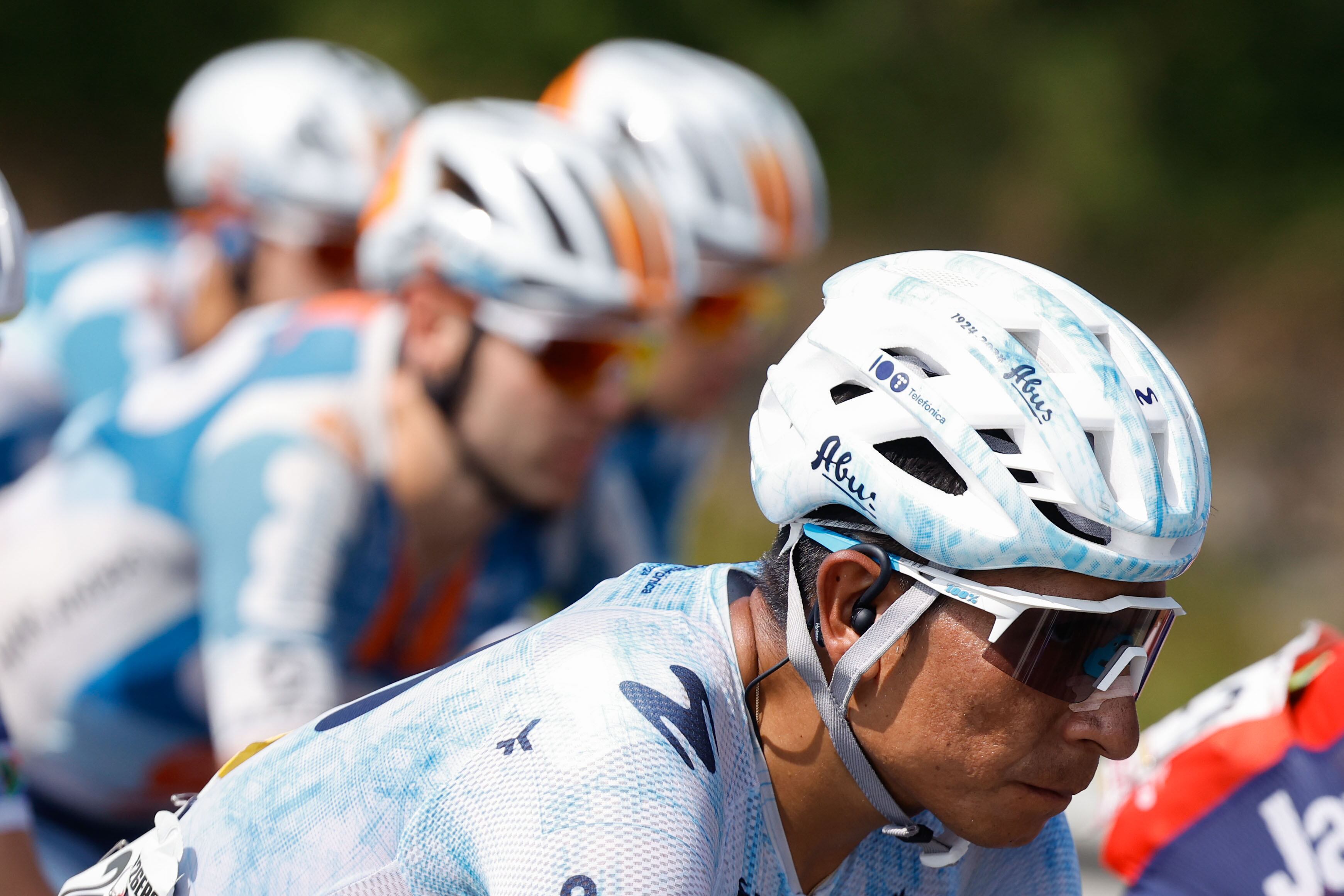 Nairo Quintana, ciclista colombiano del Movistar. EFE/Javier Lizón