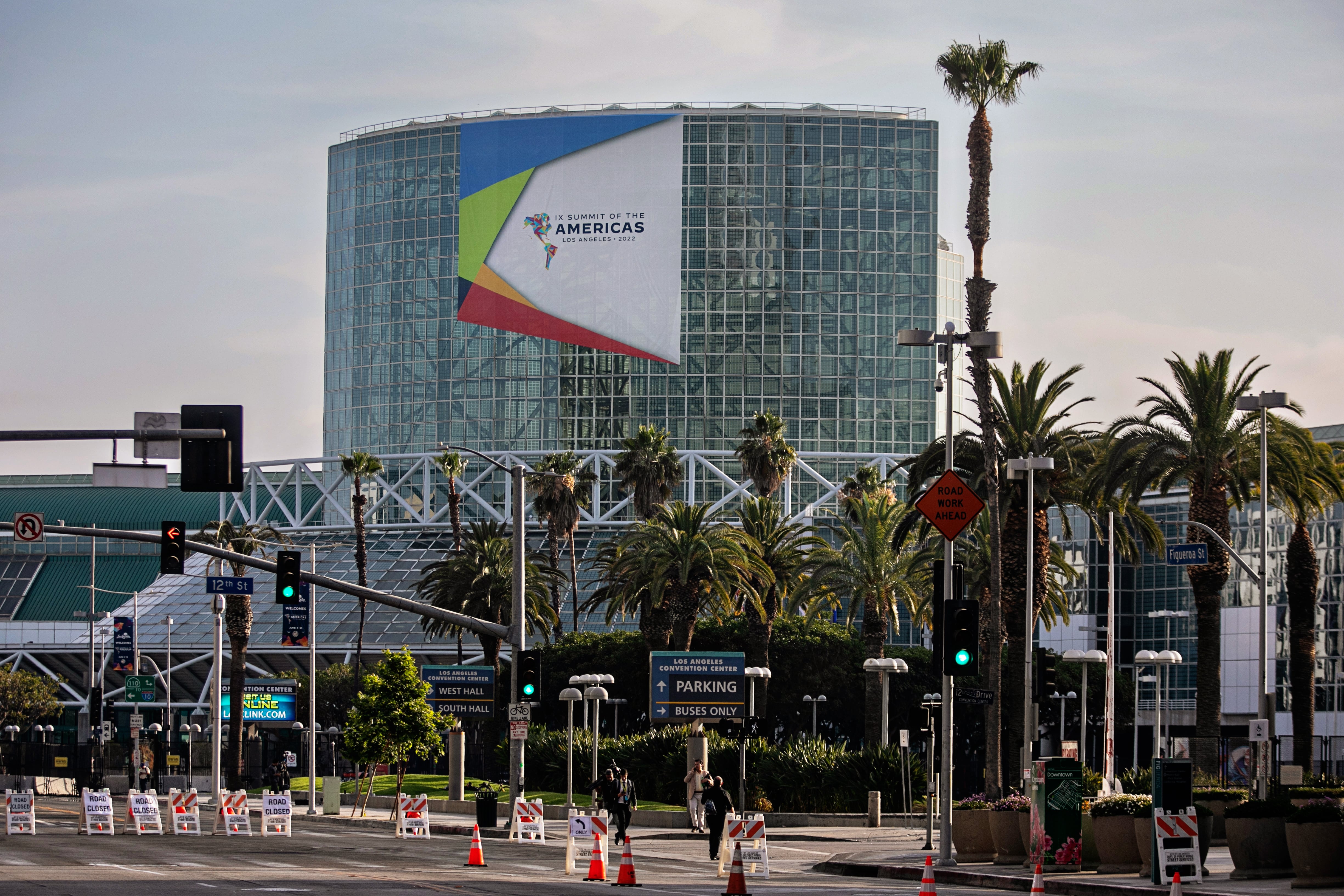 LOS ANGELES, CA - JUNE 08: The Los Angeles Convention Center is home to the Summit of the Americas on Wednesday, June 8, 2022 in Los Angeles, CA. (Jason Armond / Los Angeles Times via Getty Images)