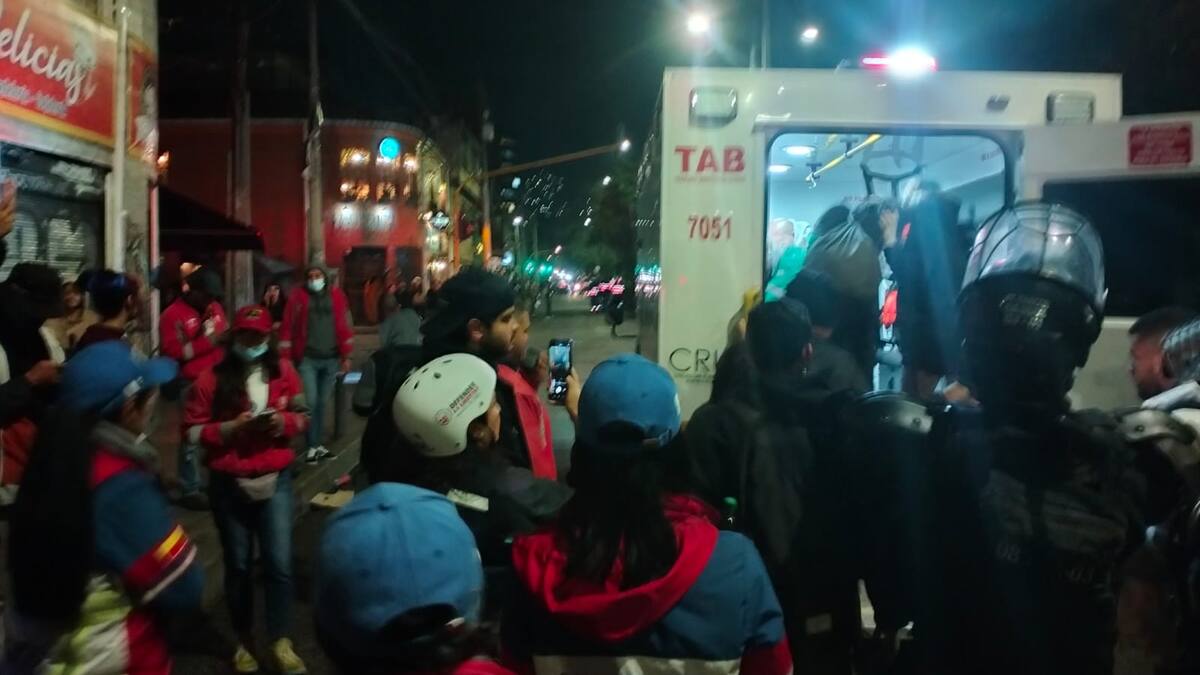 Manifestación estudiantil en Bogotá: Dos personas capturadas y 11 estructuras vandalizadas