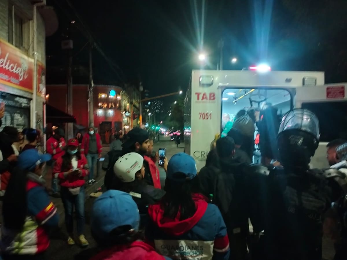 Manifestación estudiantil en Bogotá: Dos personas capturadas y 11 estructuras vandalizadas